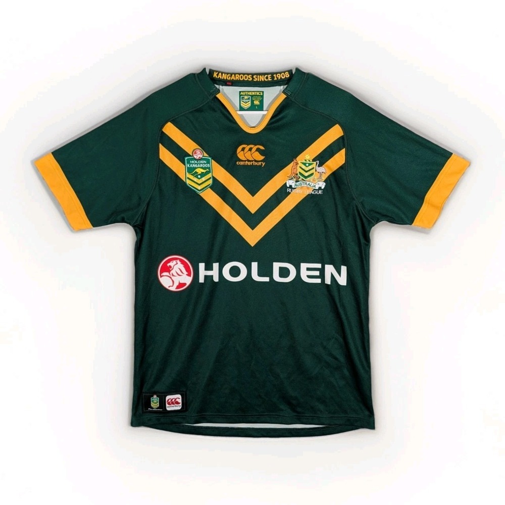 Canterbury Authentics NRL Official Licensed Kangaroos Jersey 2014/2015 Men's L